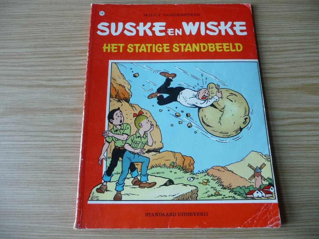 Suske & Wiske 174. Het statige standbeeld EERSTE DRUK €3, Gelezen, Willy Vandersteen, Eén stripboek, Ophalen of Verzenden