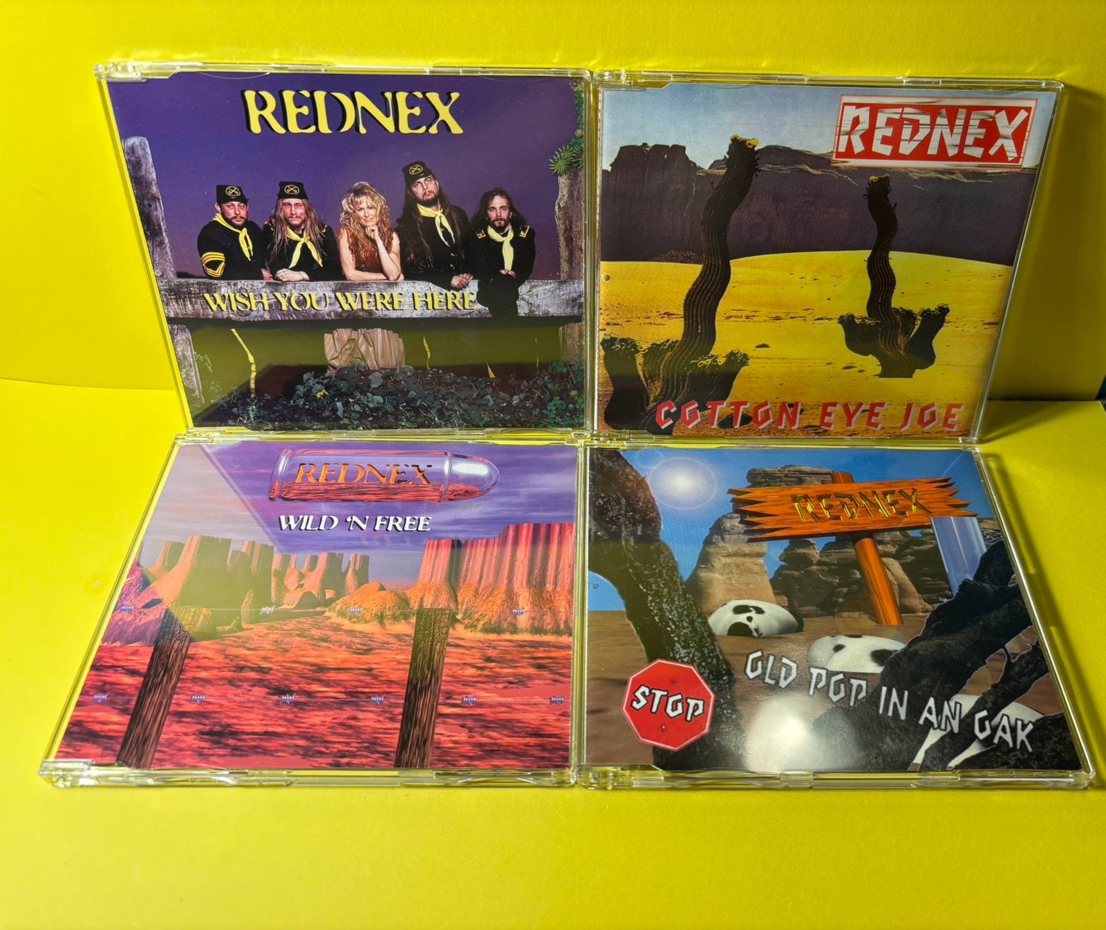 4x Rednex maxisingles 1994-1995, Cd's en Dvd's, Cd's | Dance en House, Verzenden, Zo goed als nieuw