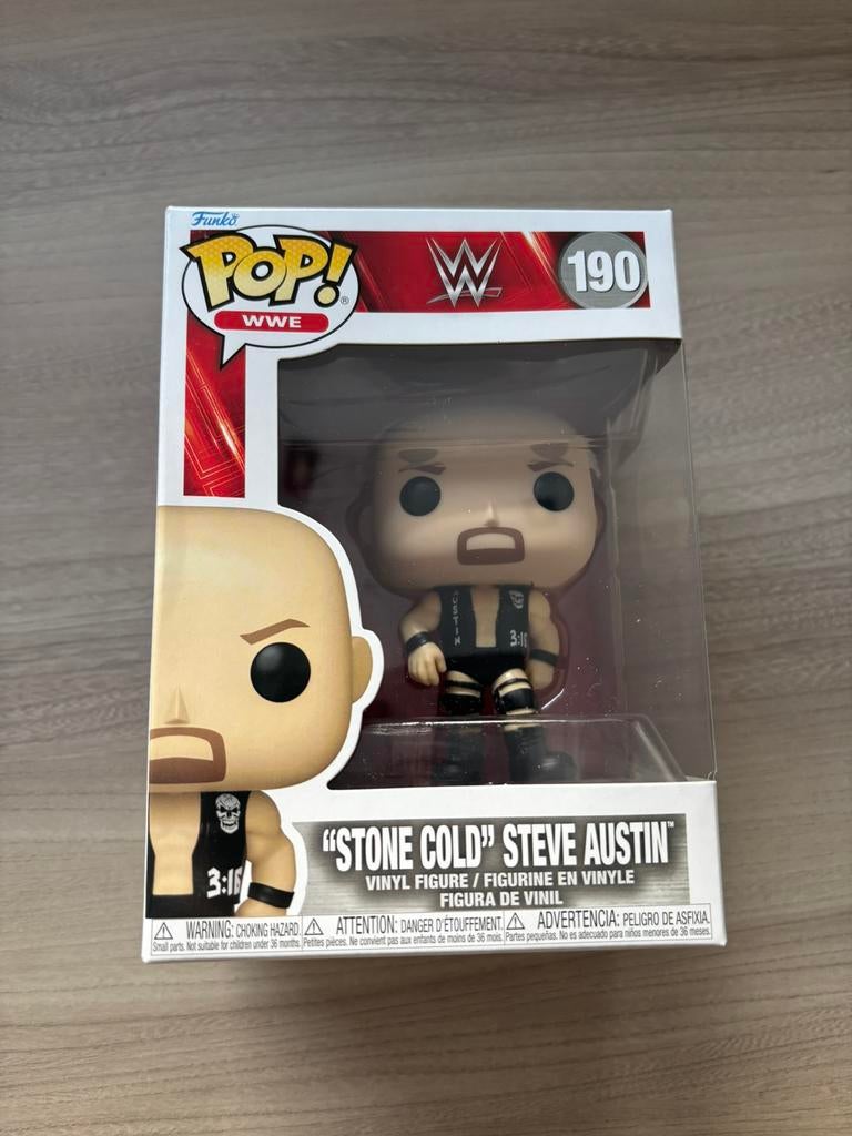 Funko Pop! WWE #190 “Stone Cold” Steve Austin WWE Legend, Ophalen of Verzenden