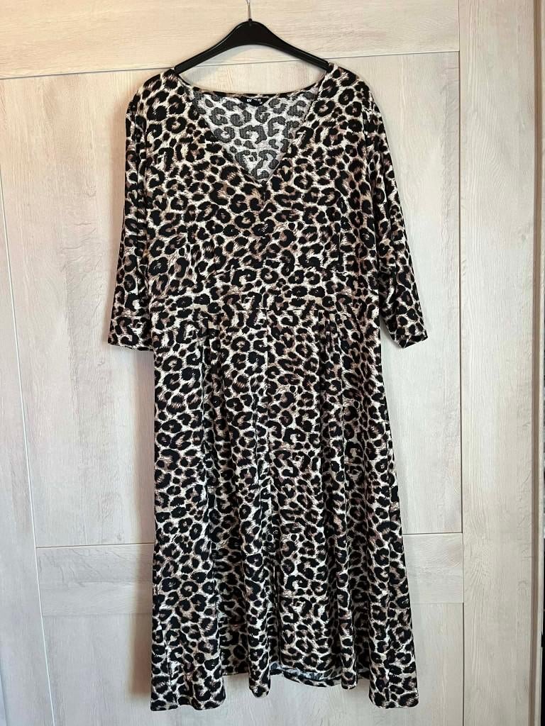 lang kleed msmode tijgerprint xxl 50 ms mode, Kleding | Dames, MS Mode, Ophalen of Verzenden, Zo goed als nieuw, Jurk