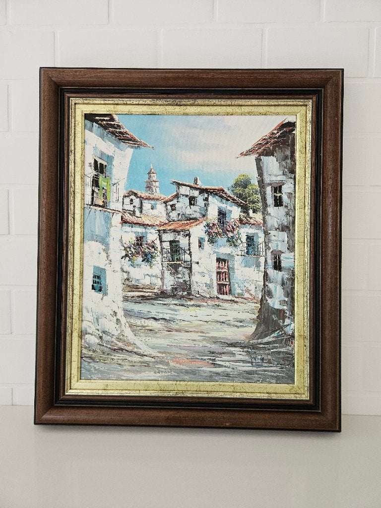 Schilderij op doek, Antiek en Kunst, Ophalen, Olieverf, Doek