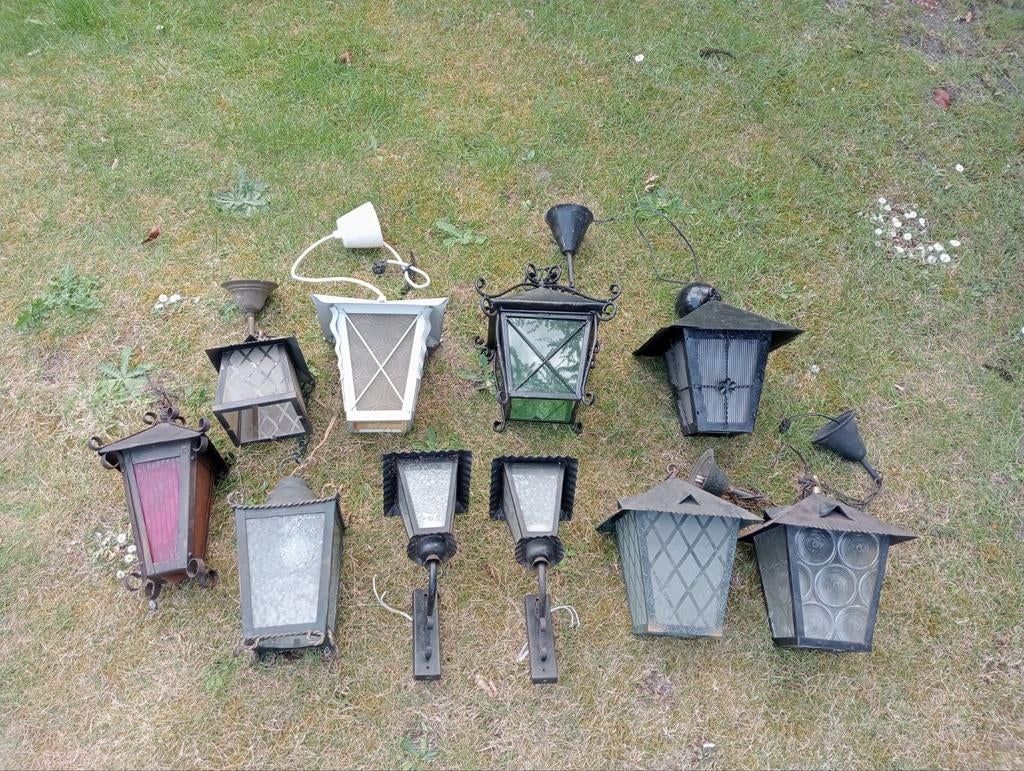 Verzameling Antieke buitenlampen ( 9tal ), Ophalen of Verzenden