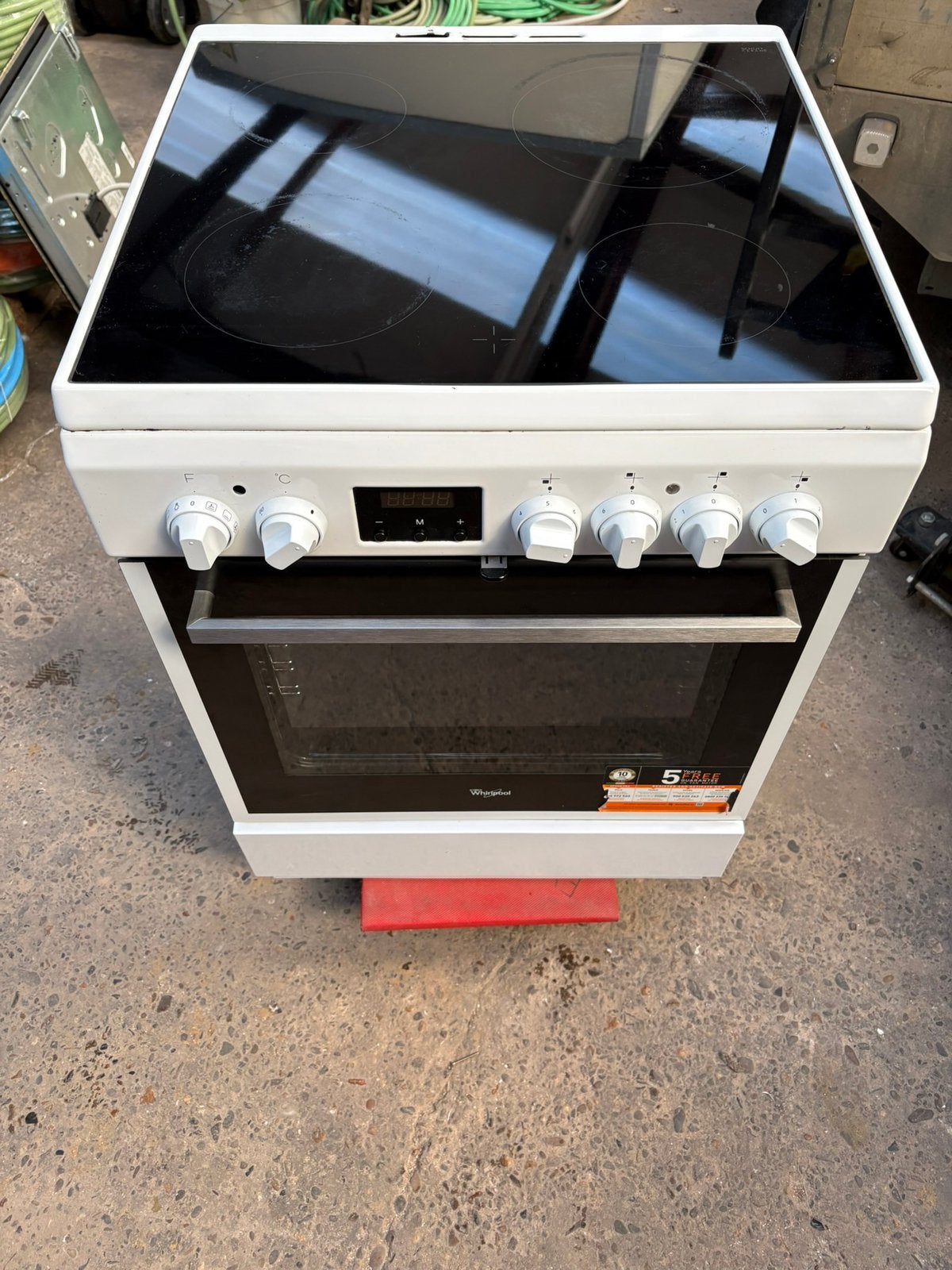 Whirlpool fornuis – keramische kookplaat + oven/grill, Ophalen, Grill, Elektrisch