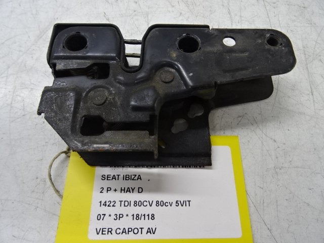 SERRURE CAPOT Seat Ibiza III (6L1) (01-2002/11-2009), Utilisé, Seat