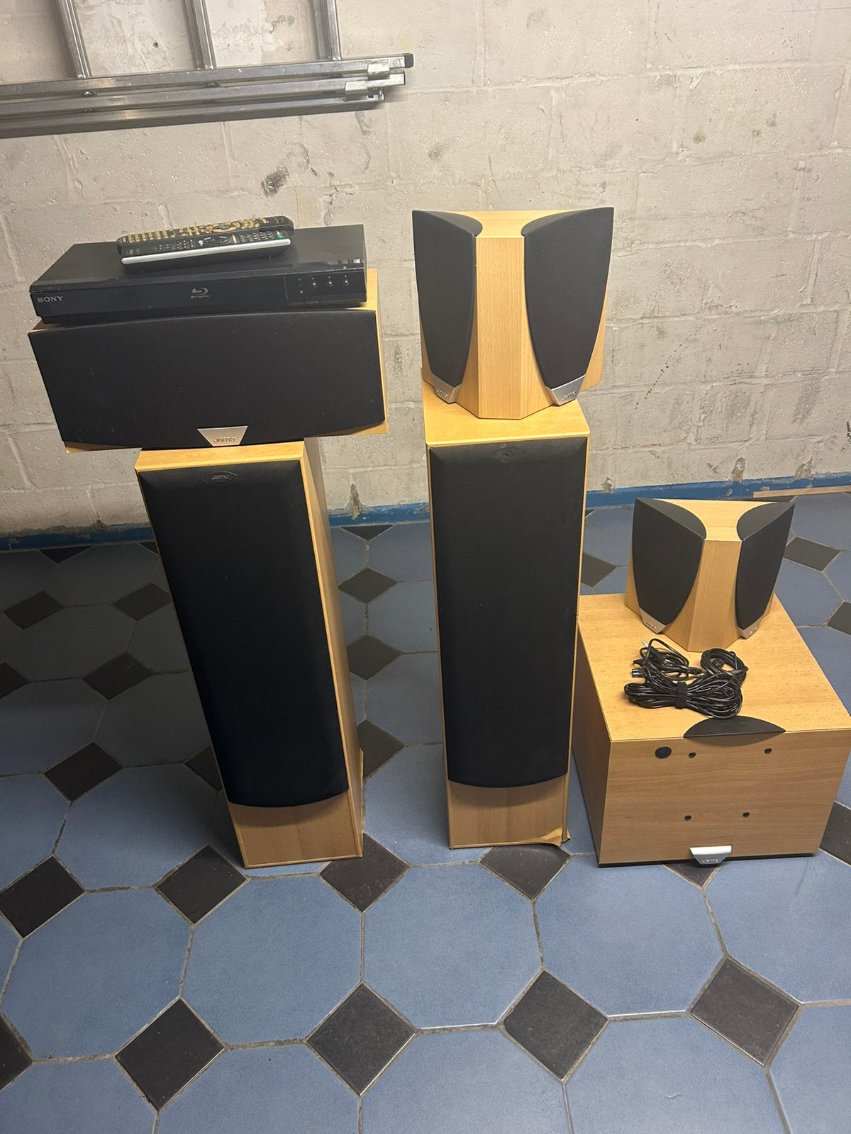 Pack 5.1 Complet ONKYO TX-SR600E + JAMO E470/E8 + BD SONY, Autres marques, Lecteur Blu-ray, Enlèvement, Utilisé