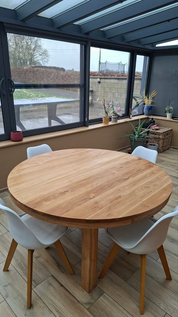 Table Teck, Maison & Meubles, Tables | Tables à manger, Enlèvement, Teck