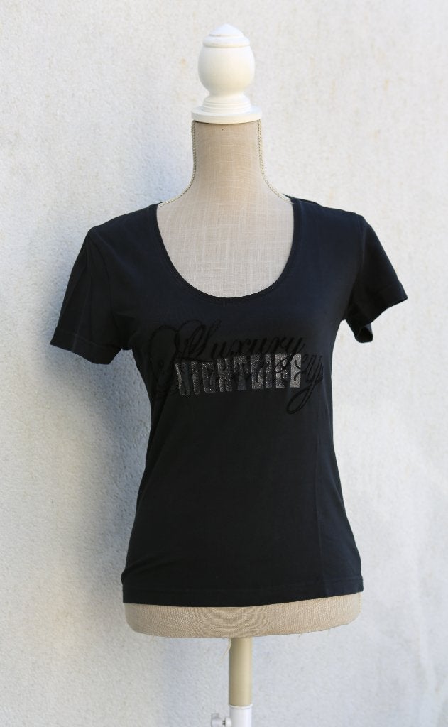 Esprit zwart t-shirt, maat M, Maat 38/40 (M), Zwart, Ophalen of Verzenden, Zo goed als nieuw