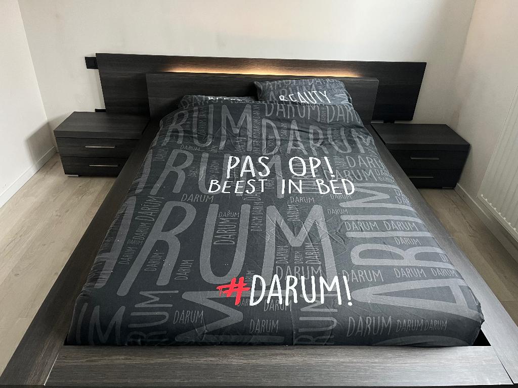 Bed 140x200, Ophalen, Gebruikt, Tweepersoons