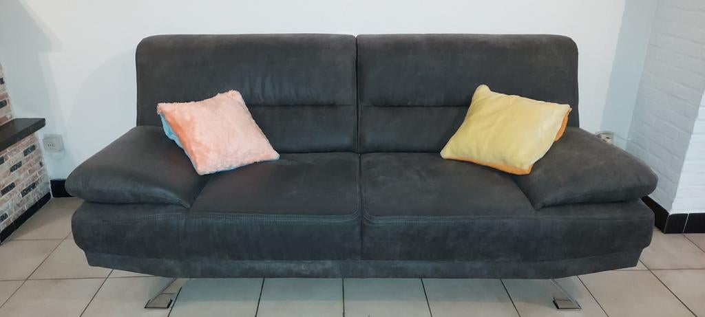 Modern salon 2x 2-zit zetel, Huis en Inrichting, Zetels | Zetels, Ophalen, Stof
