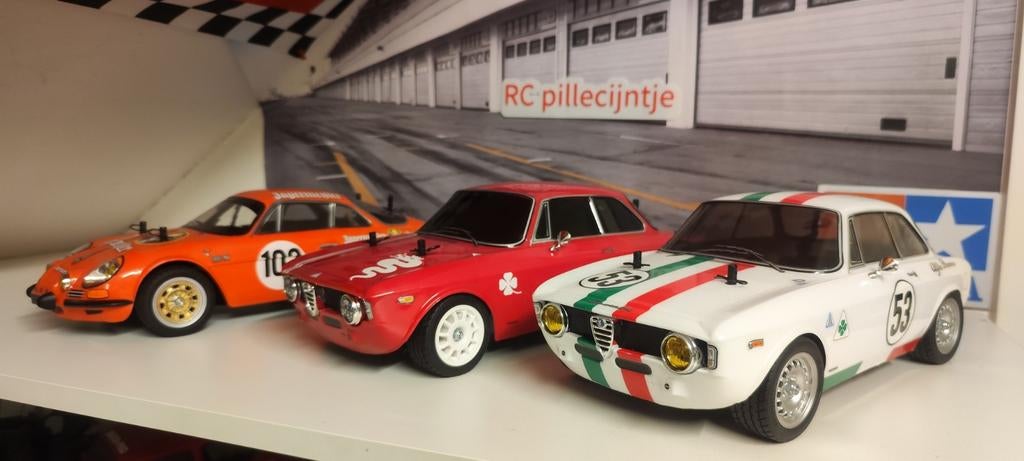 Tamiya m06 wagens , 2x Alfa en alpine, Ophalen of Verzenden
