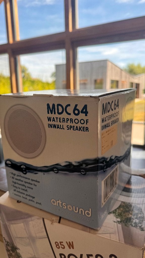 Waterproof inbouwspeakers MDC 64 Artsound, Ophalen, Nieuw, 60 tot 120 watt, Overige typen