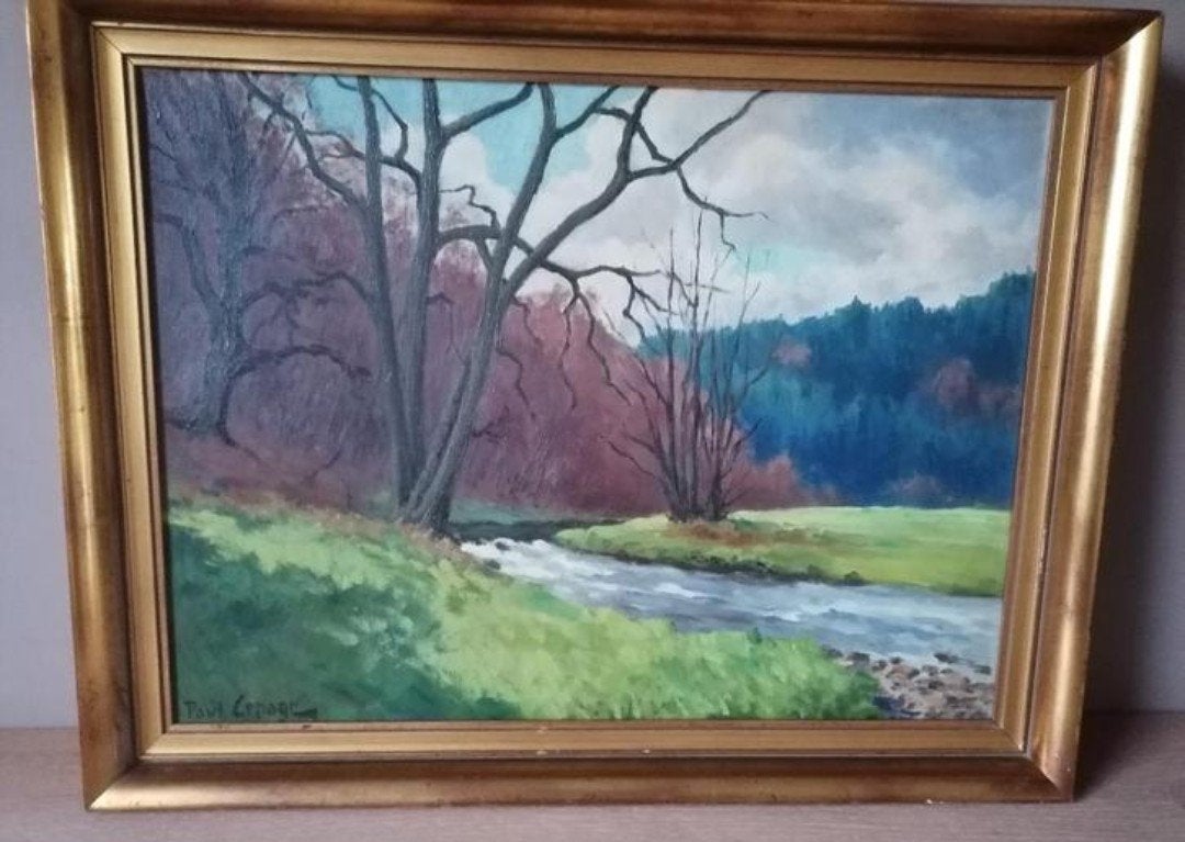 Schilderij van Paul Lepage.

Olieverf op doek gesigneerd Pau, Antiek en Kunst, Ophalen