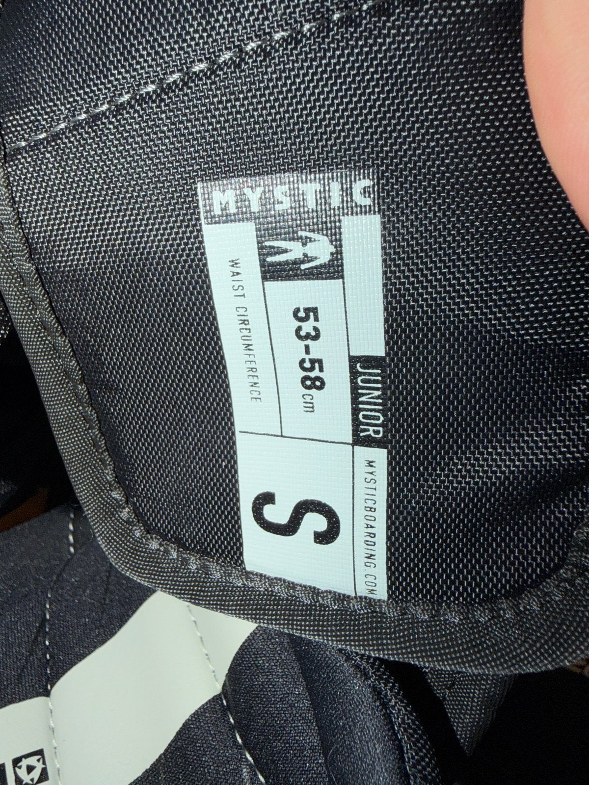 Mystic Junior kitesurf zittrapeze maat S + safety leash, Watersport en Boten, Ophalen, Zo goed als nieuw, Bar