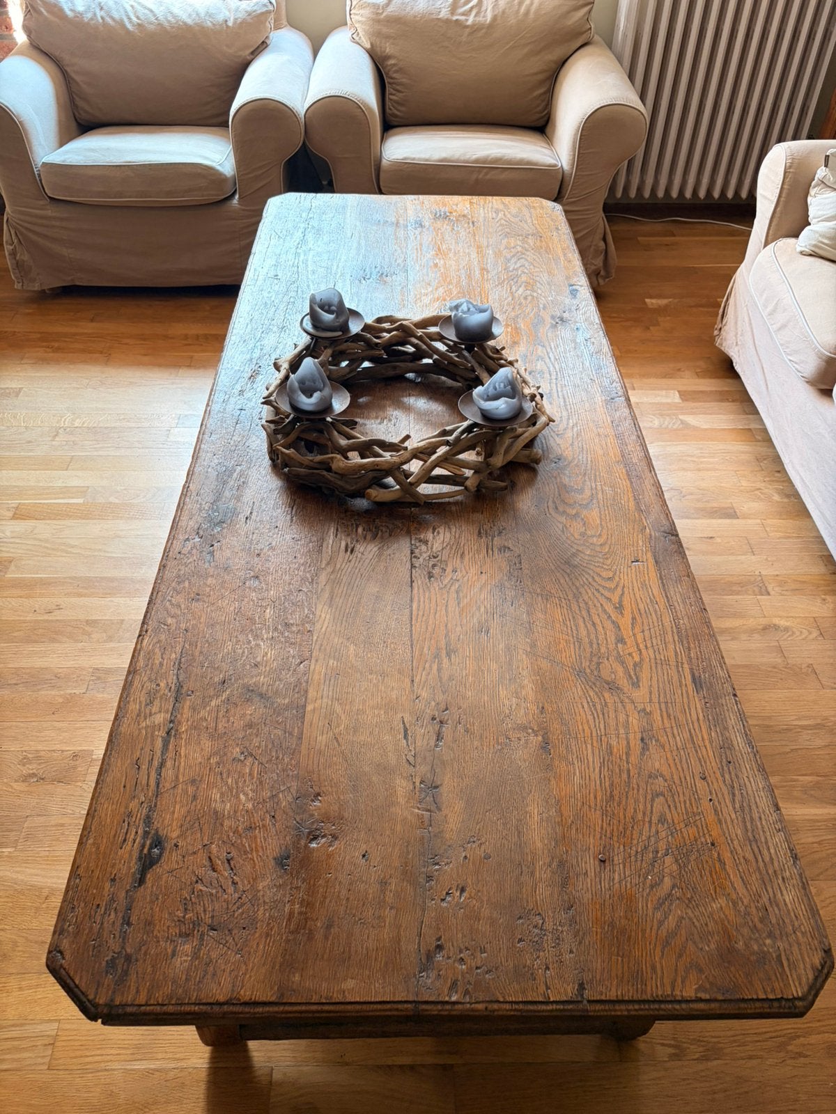 Table basse ancienne, Ophalen