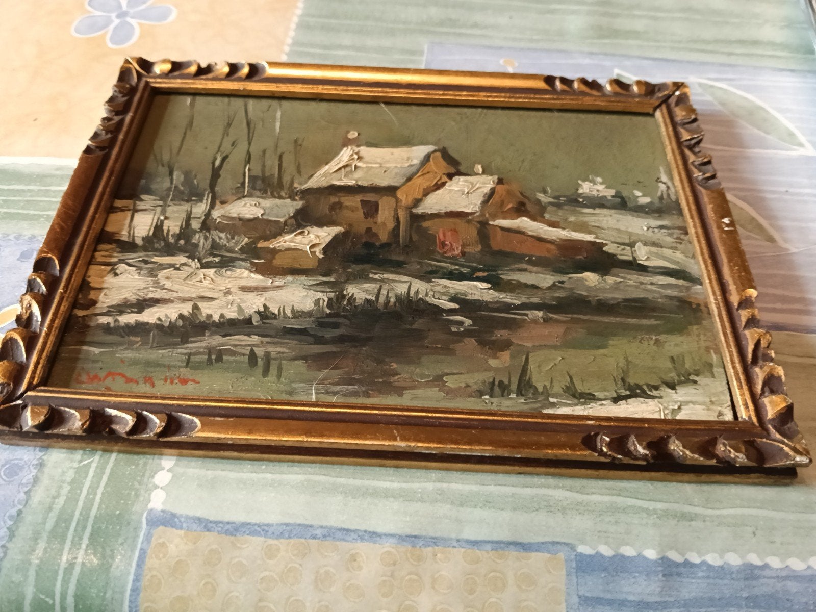 Antiek schilderijtje, Antiek en Kunst, Kunst | Schilderijen | Klassiek, Ophalen of Verzenden