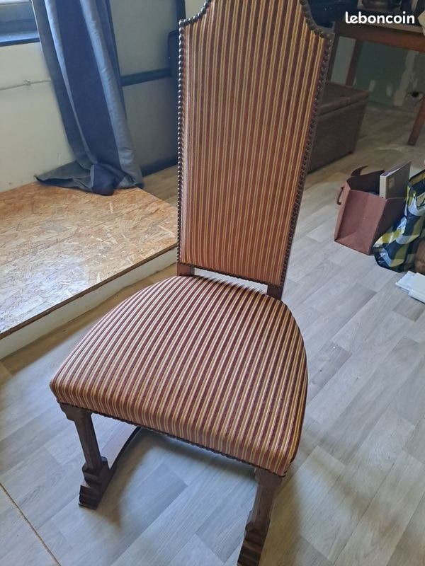 Lot12 chaises style Henri II – bois massif, Enlèvement ou Envoi