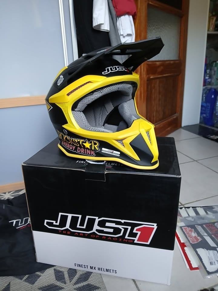 casque cross just1 taille M, Motos, Autres marques, M, Seconde main, Enlèvement