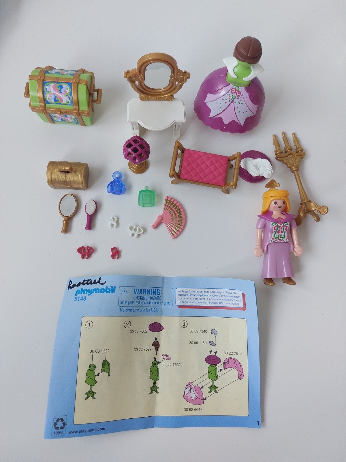 playmobil beauty, Kinderen en Baby's, Ophalen, Gebruikt, Complete set, Kasteel/Fort