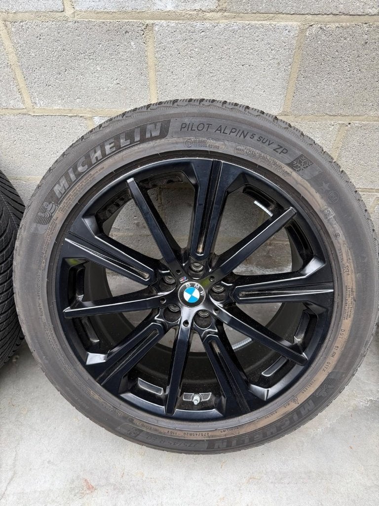 Autobandenset BMW - Michelin 275/45 R20 Pilot Alpin 5SUV, Ophalen, Gebruikt, 275 mm, Banden en Velgen