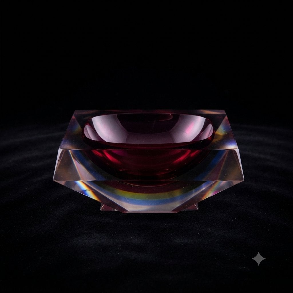 Vide-Pocher facetté en Verre de Murano - Sommerso -, Enlèvement