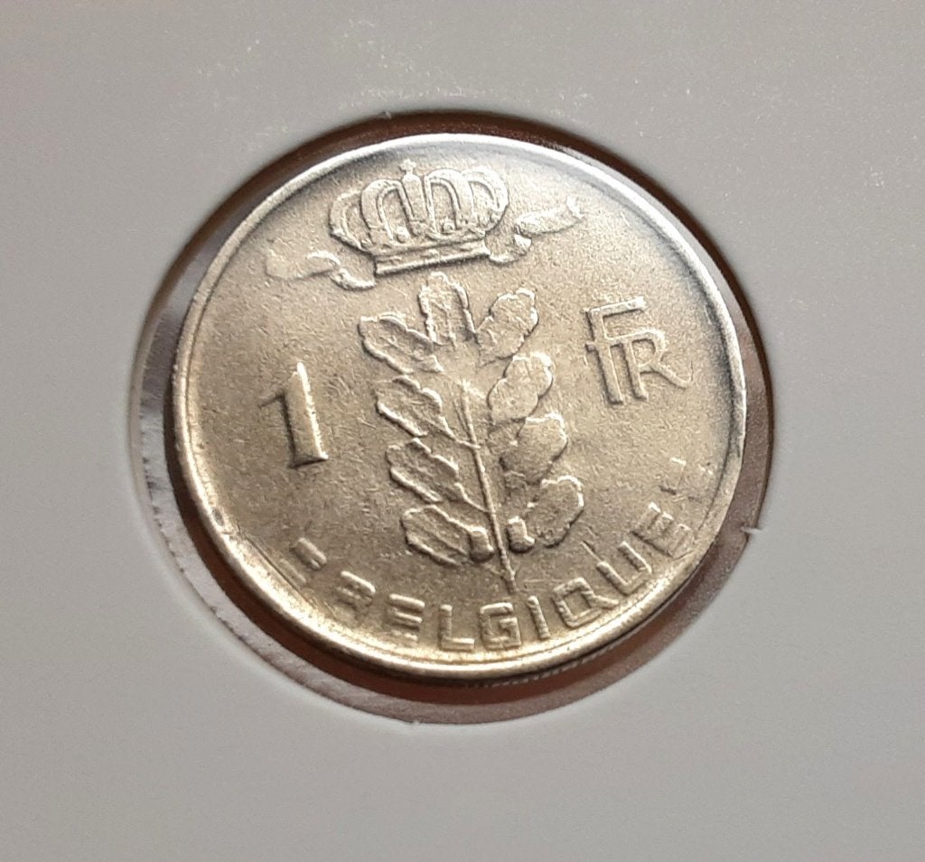 België – 1 frank – 1958 fr. (Ref 079)., Ophalen of Verzenden, Metaal, Losse munt