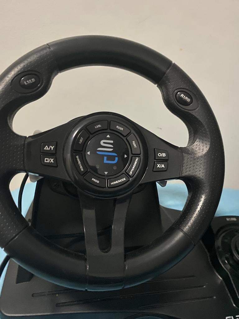 Gaming stuur met pedalen, Games en Spelcomputers, Spelcomputers | Sony Consoles | Accessoires, Nieuw, PlayStation 4, Stuur of Pedalen