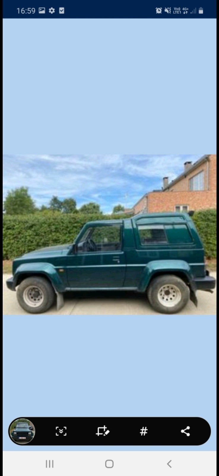 Daihatsu Rocky met carrosseriewerk, met gezonde motor., Auto's, Rocky, 4 cilinders, Vierwielaandrijving, Particulier