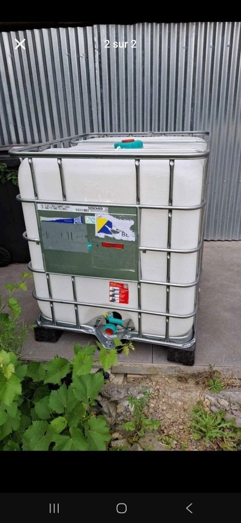 IBC 1000L, 150 litres ou plus, Enlèvement, Utilisé, Avec robinet