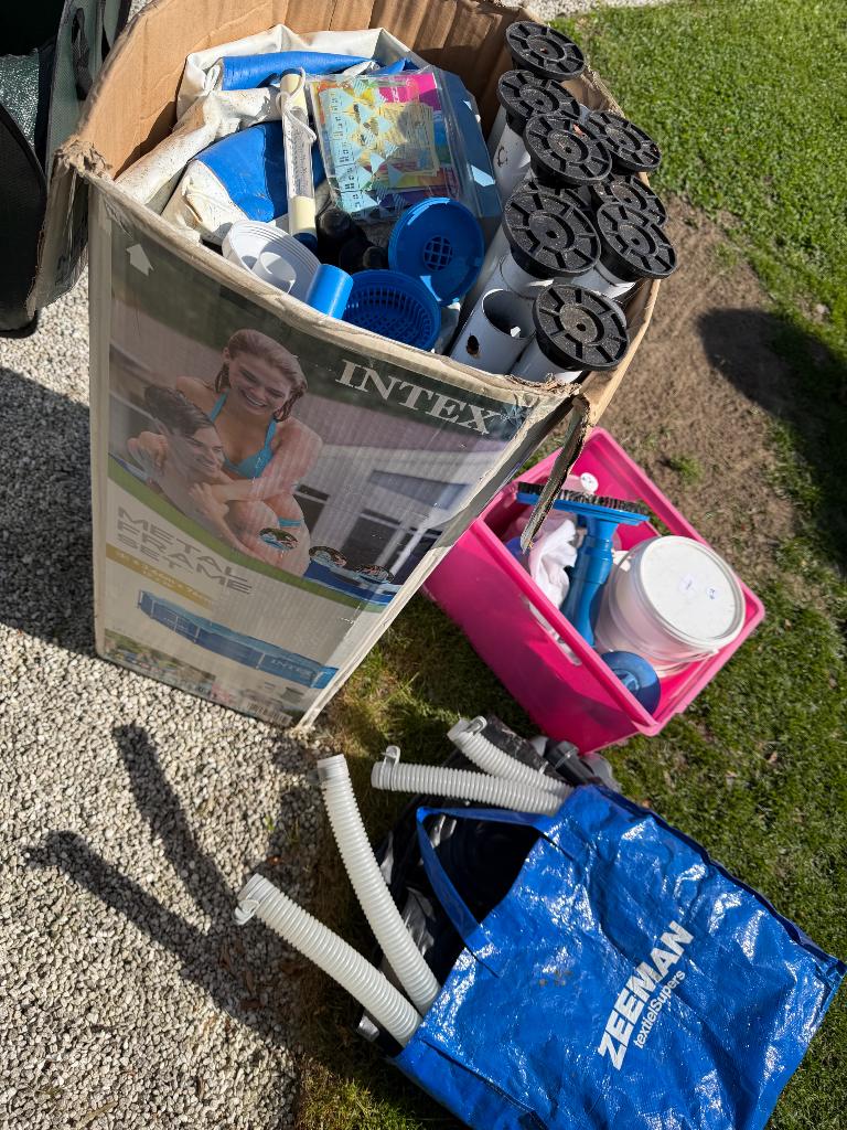 Zwembad opbouw met toebehoren, Tuin en Terras, Ophalen, Gebruikt, Minder dan 80 cm, Rond
