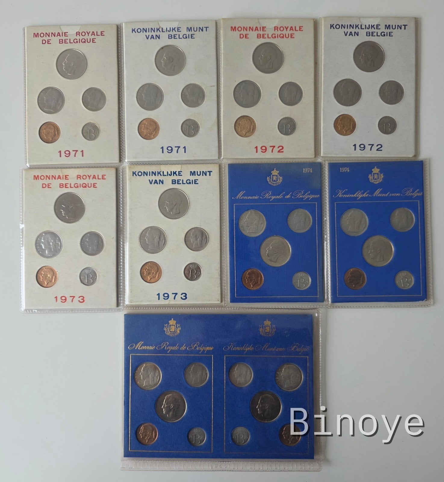 Lot séries FDC Belgique 1971-1975 officielles FR/NL Monnaie, Timbres & Monnaies, Monnaies | Belgique, Série, Enlèvement ou Envoi
