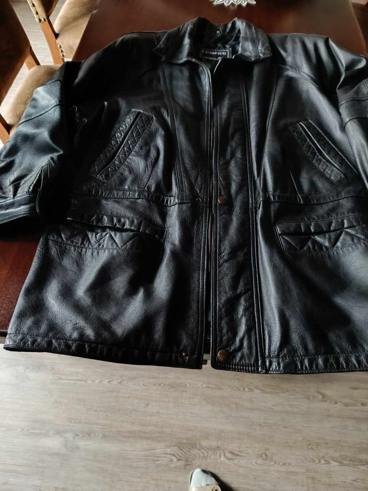Lederen vest Levante Milano maat 5, Ophalen