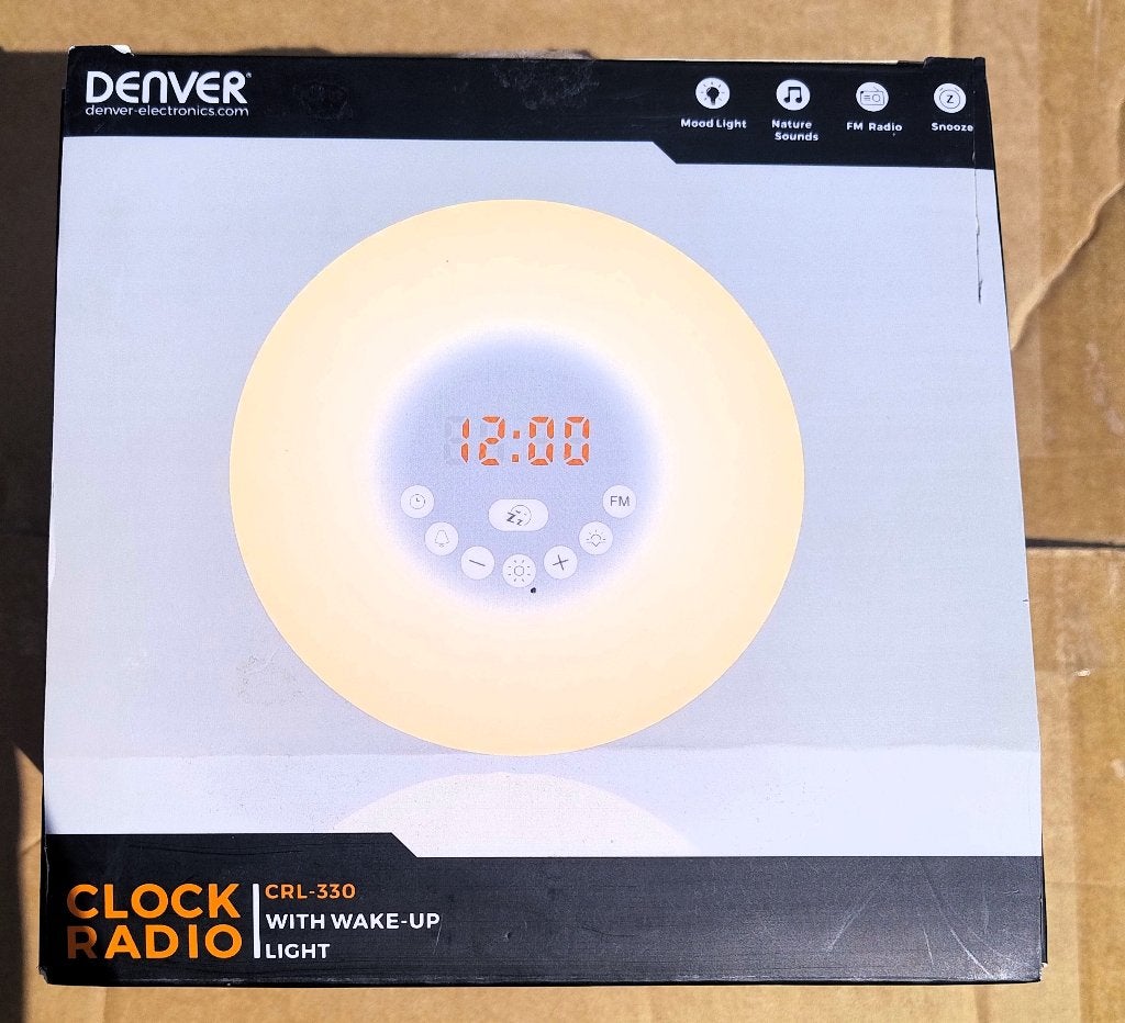Denver CRL-330 wekkerradio, Electroménager, Réveils, Enlèvement, Comme neuf, Digital