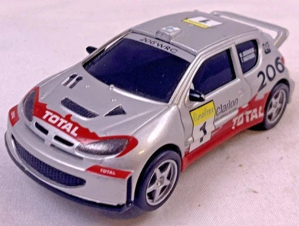 Carrera Go Peugeot 206 WRC Rally Grönholm Rautiainen #1, Autre propulsion, Carrera, Comme neuf, Circuit