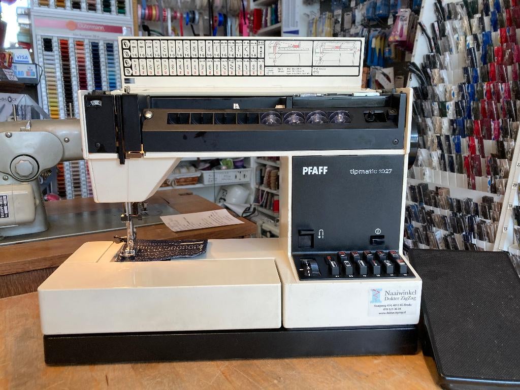 Pfaff tipmatic 1027 - mechanische naaimachine, Ophalen of Verzenden, Gebruikt, Naaimachine, Pfaff