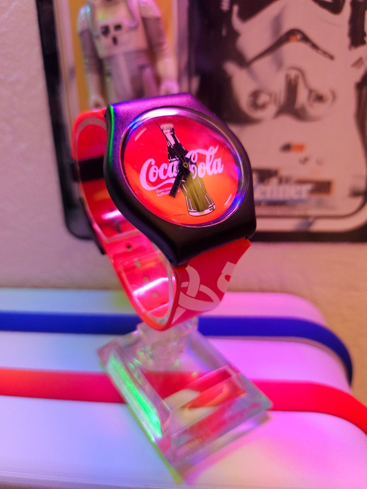 Coca-Cola horloge uit de jaren 80 in beperkte oplage, Overige merken, Overige materialen, Met bandje, Polshorloge