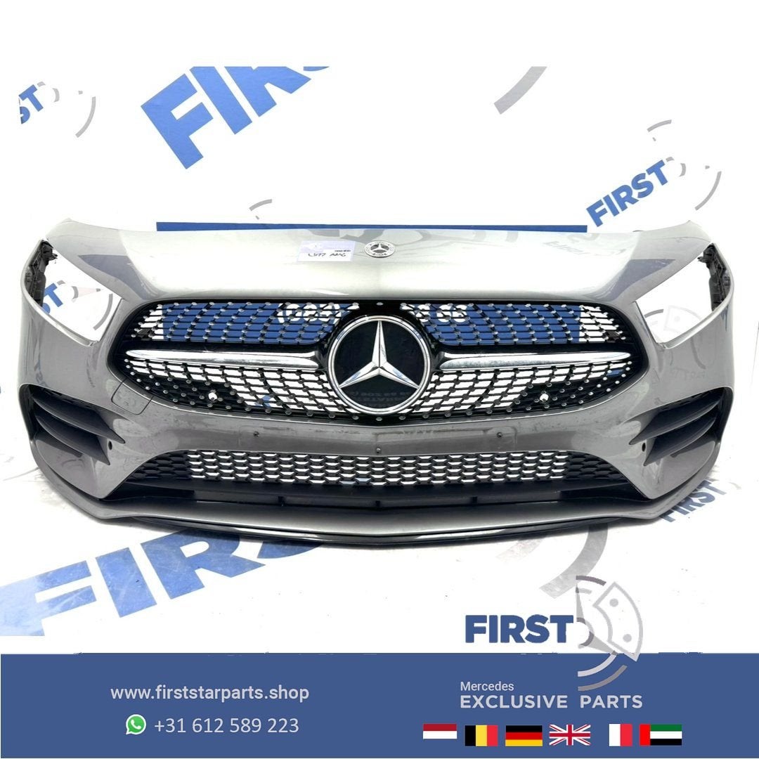 W177 AMG LINE VOORBUMPER A KLASSE 2022 35 ZWART WIT GRIJS CO, Gebruikt, -, Voor, Ophalen of Verzenden