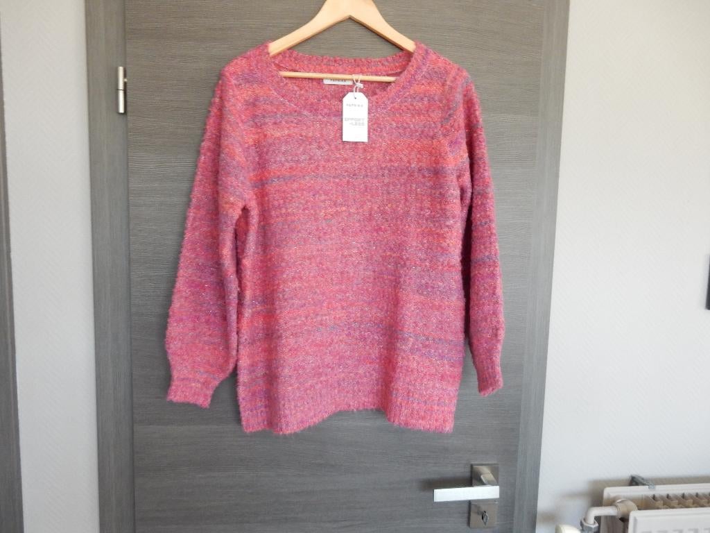 nr.206 - Nieuwe trui fusia - paprika - medium, Neuf, Taille 38/40 (M), Enlèvement ou Envoi, Rose