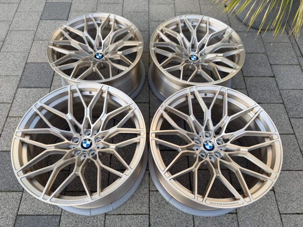 20/21" BMW 1000M Brushed Gold - Bespoke - 5x112 M2 M3 M4 G8x, Autos : Pièces & Accessoires, Pneus & Jantes, Jante(s), 21 pouces