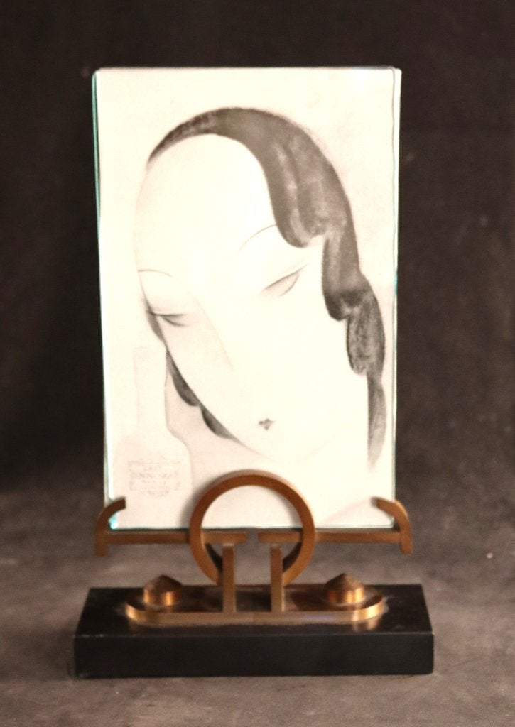 Antieke bronzen Art Deco fotolijst, Antiek en Kunst, Ophalen of Verzenden