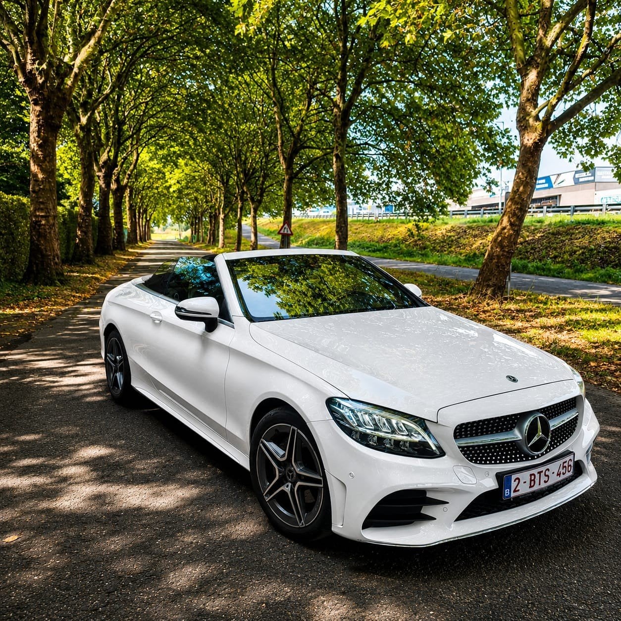 Mercedes-benz C 180 AMG Line TOPSTAAT 110000km, Auto's, Cabriolet, Wit, Handgeschakeld, Particulier