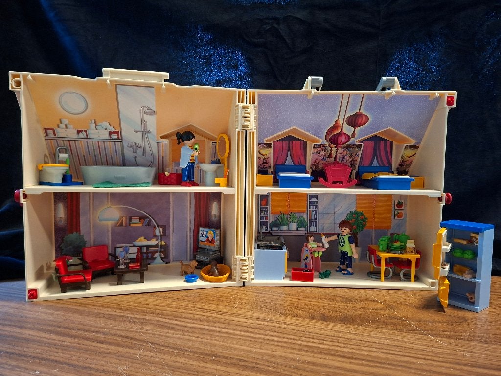 Playmobil draagbaar huis, Gebruikt, Gebouw, Complete set, Ophalen of Verzenden