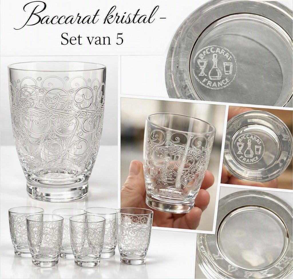 Baccarat kristal set van 5st, Collections, Verres & Petits Verres, Enlèvement, Neuf