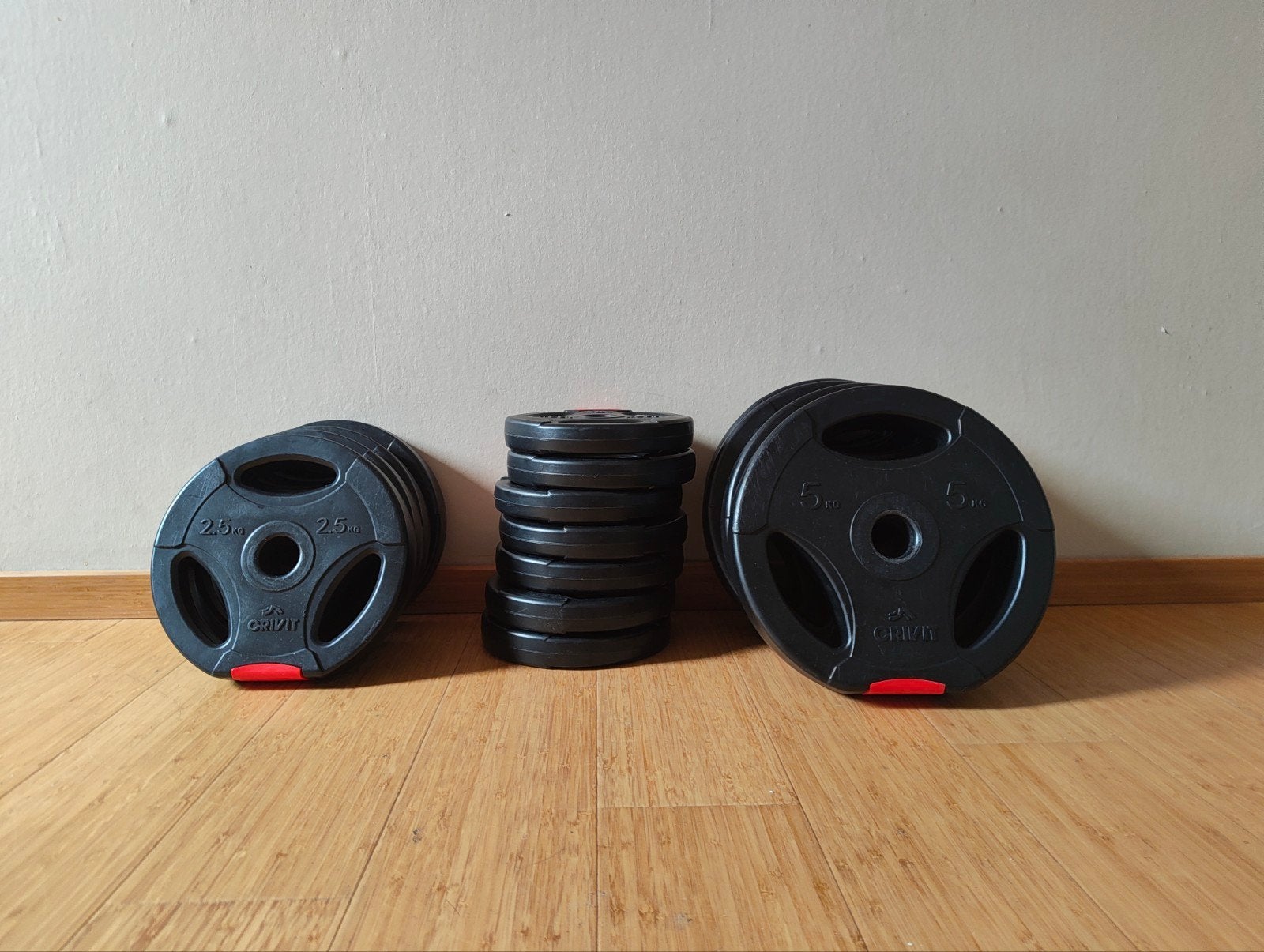 Halterschijven Crivit - 40kg, Ophalen, Gebruikt, Benen, Dumbbell