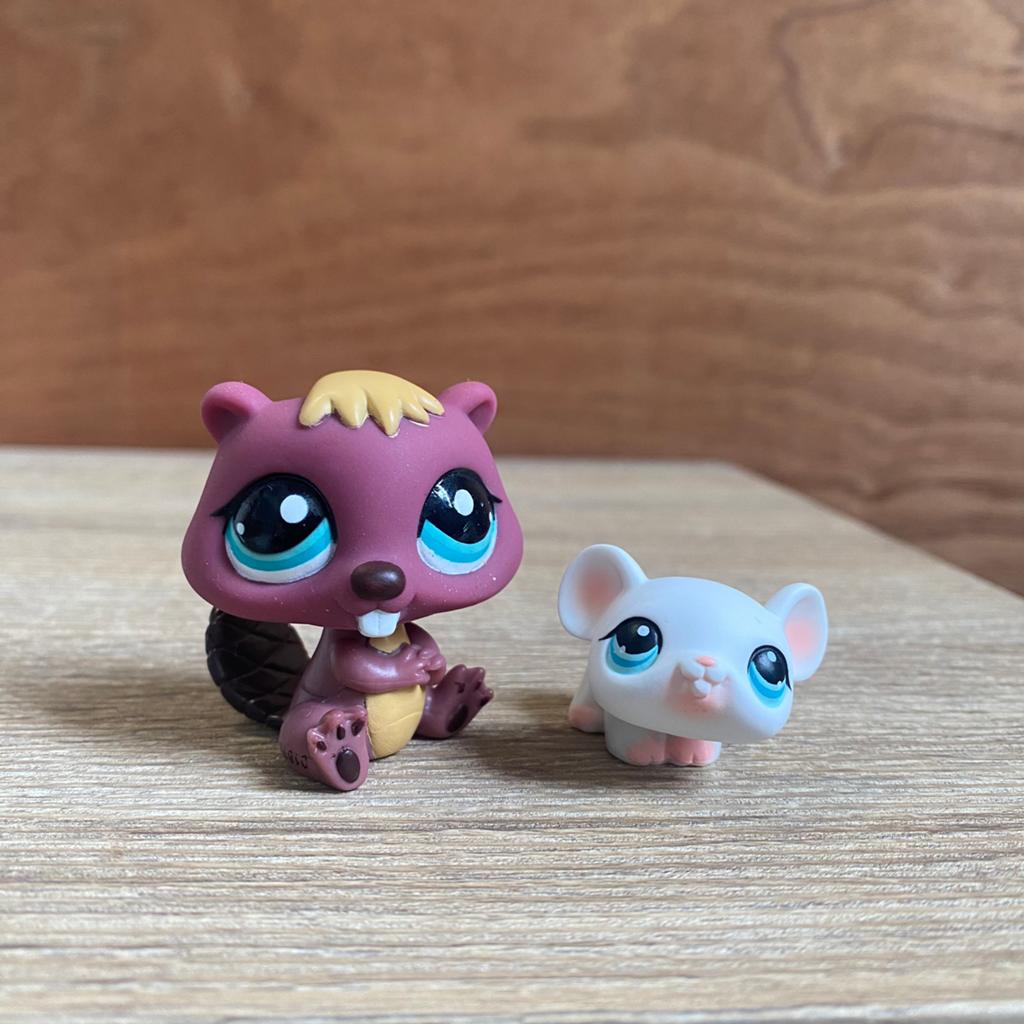 2 Littlest Pet Shop diertjes, Ophalen of Verzenden, Gebruikt