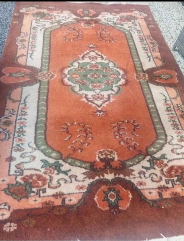 tapis turc à vendre, Enlèvement, Utilisé, Crème, Rectangulaire