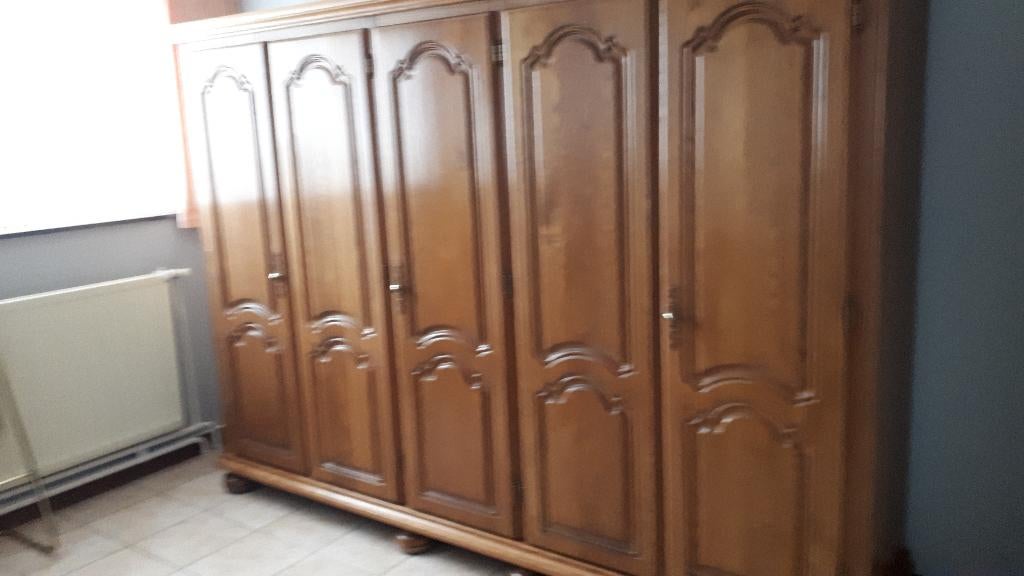 Eiken kleerkast, Huis en Inrichting, Kasten | Kleerkasten, Ophalen, Met deur(en), Eikenhout, Zo goed als nieuw