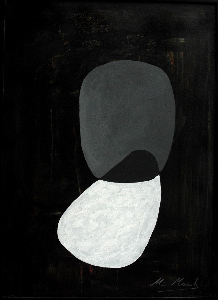 Schilderij abstract, Antiek en Kunst, Kunst | Schilderijen | Modern, Ophalen, Abstract, Acrylverf, Gesigneerd