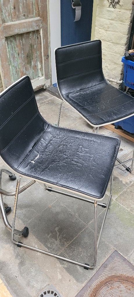 Barstoelen, Ophalen, Gebruikt, Kunststof, Met voetsteun