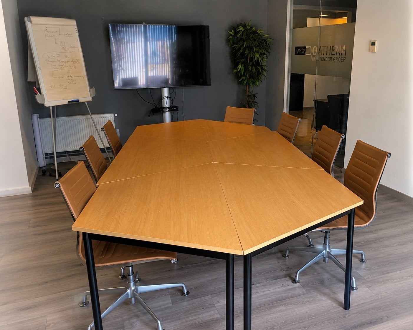 6 modulaire vergadertafels, Huis en Inrichting, Ophalen, Gebruikt