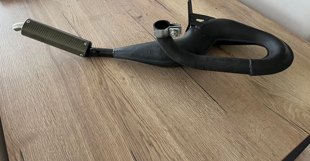 Vespa px 125 - 177 uitlaat simonini carbon race, Ophalen, Zo goed als nieuw